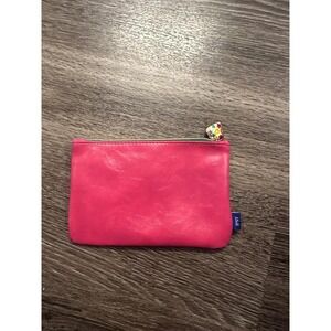 Ipsy Pink Blue Makeup Bag Colorful Zipper Pull Travel Cosmetic Pouch